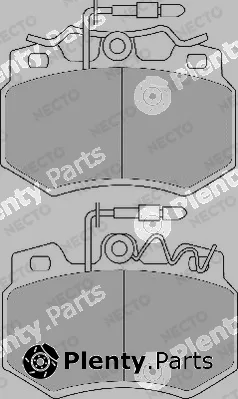 Necto FD252A — Brake Pad Set, disc brake ALTA PRESTACION