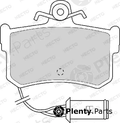 Necto FD6288A — Brake Pad Set, disc brake ALTA PRESTACION