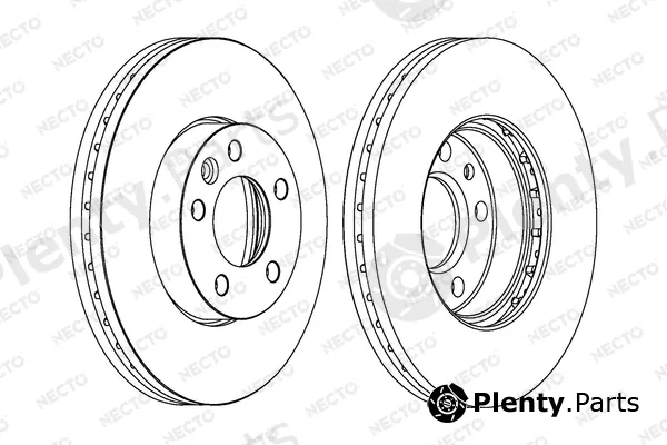 Necto WN1552 — Brake Disc ALTA PRESTACION