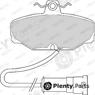 Necto FD2407A — Brake Pad Set, disc brake ALTA PRESTACION