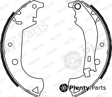 Necto N1700 — Brake Shoe Set ALTA PRESTACION
