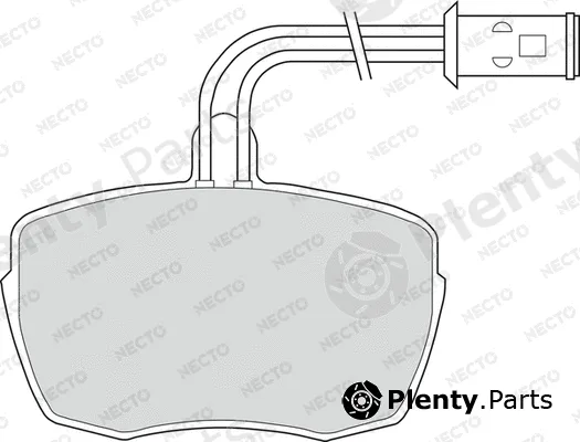 Necto FD6261V — Brake Pad Set, disc brake ALTA PRESTACION