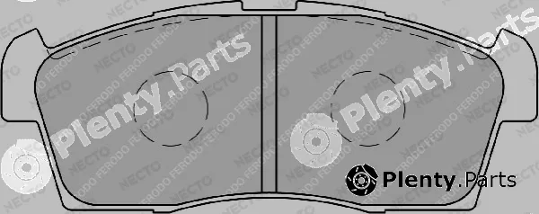 Necto FD7204A — Brake Pad Set, disc brake ALTA PRESTACION