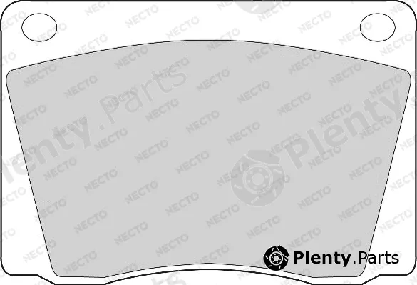 Necto FD244A — Brake Pad Set, disc brake ALTA PRESTACION