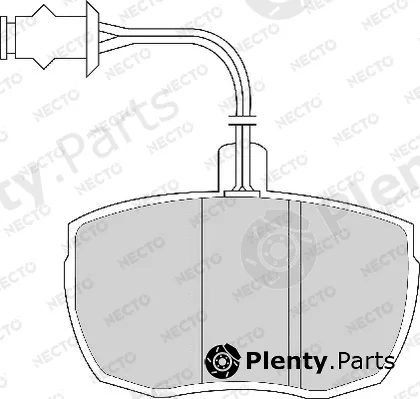 Necto FD6137A — Brake Pad Set, disc brake ALTA PRESTACION
