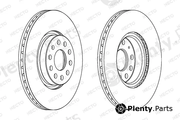 Necto WN1327 — Brake Disc ALTA PRESTACION