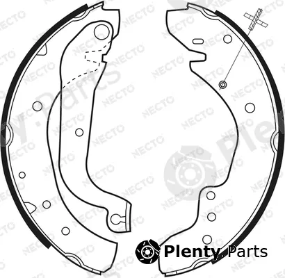 Necto N1538 — Brake Shoe Set ALTA PRESTACION
