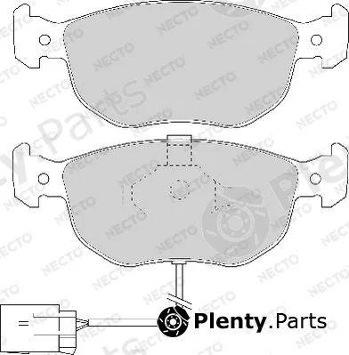 Necto FD6474A — Brake Pad Set, disc brake ALTA PRESTACION