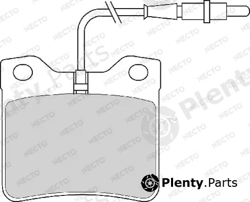 Necto FD6210A — Brake Pad Set, disc brake ALTA PRESTACION