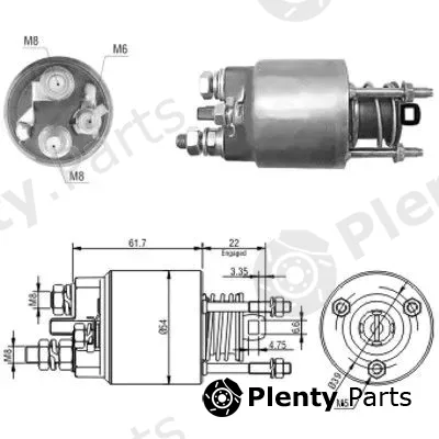 Meat & Doria 46152 — Solenoid Switch, starter