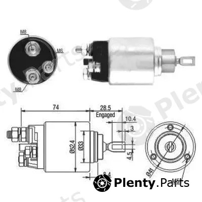 Meat & Doria 46034 — Solenoid Switch, starter
