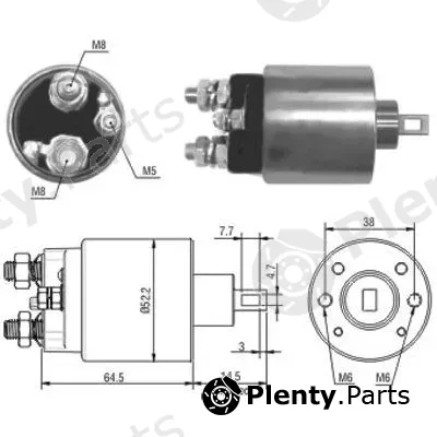 Meat & Doria 46166 — Solenoid Switch, starter
