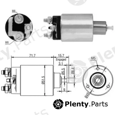 Meat & Doria 46182 — Solenoid Switch, starter