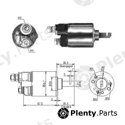 Meat & Doria 46316 — Solenoid Switch, starter