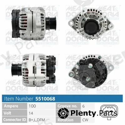 Meat & Doria 5510068 — Alternator