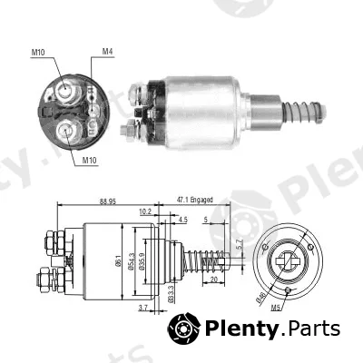 Meat & Doria 46239 — Solenoid Switch, starter
