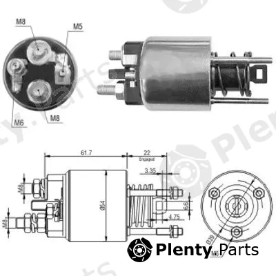 Meat & Doria 46145 — Solenoid Switch, starter