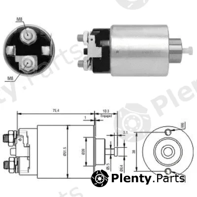 Meat & Doria 46178 — Solenoid Switch, starter