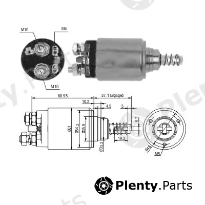 Meat & Doria 46268 — Solenoid Switch, starter