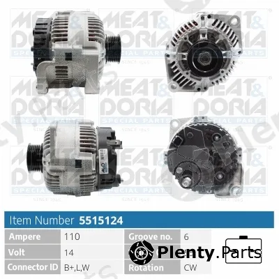 Meat & Doria 5515124 — Alternator