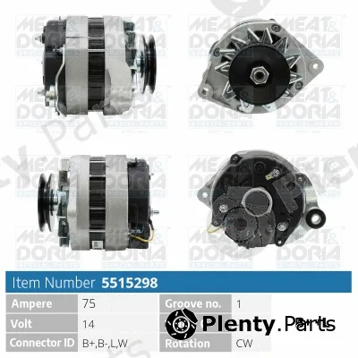 Meat & Doria 5515298 — Alternator