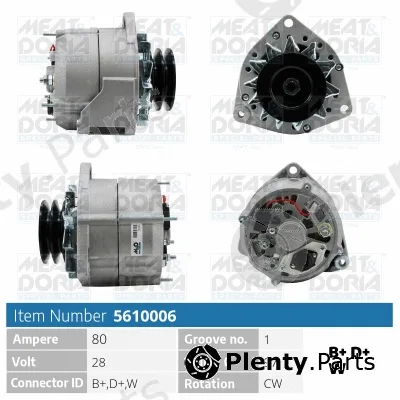 Meat & Doria 5610006 — Alternator