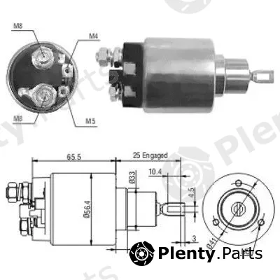 Meat & Doria 46107 — Solenoid Switch, starter