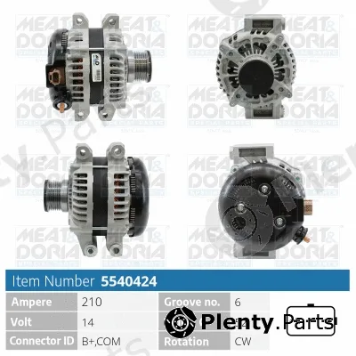 Meat & Doria 5540424 — Alternator