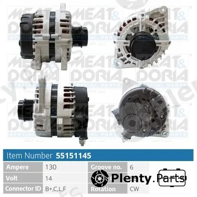 Meat & Doria 55151145 — Alternator