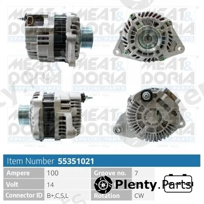 Meat & Doria 55351021 — Alternator