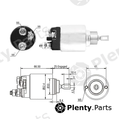 Meat & Doria 46293 — Solenoid Switch, starter