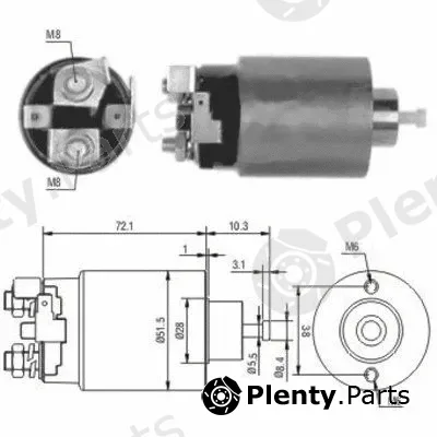Meat & Doria 46025 — Solenoid Switch, starter