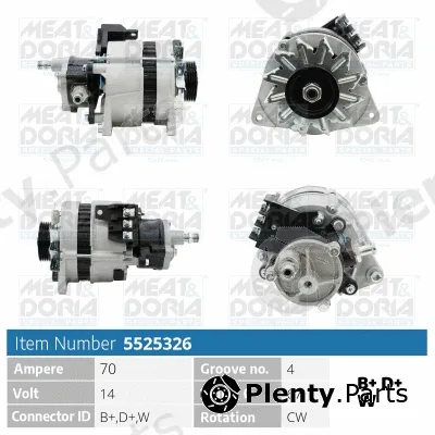 Meat & Doria 5525326 — Alternator