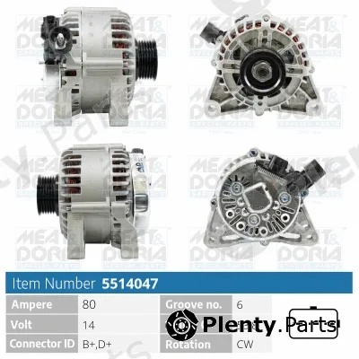 Meat & Doria 5514047 — Alternator
