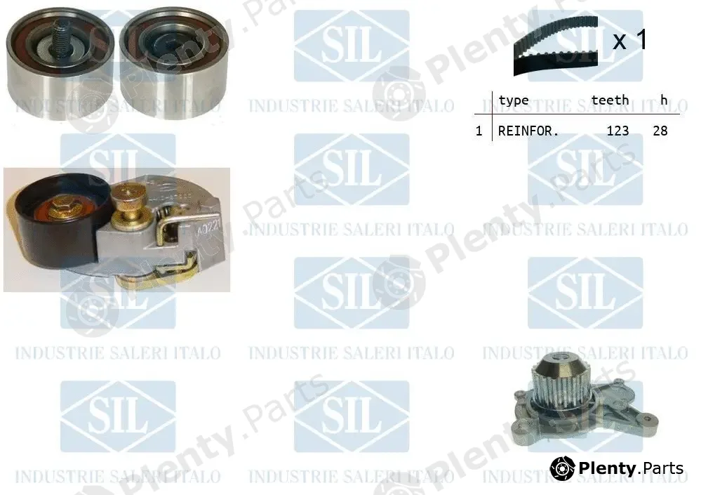 Saleri SIL K1PA1454 — Water Pump & Timing Belt Kit