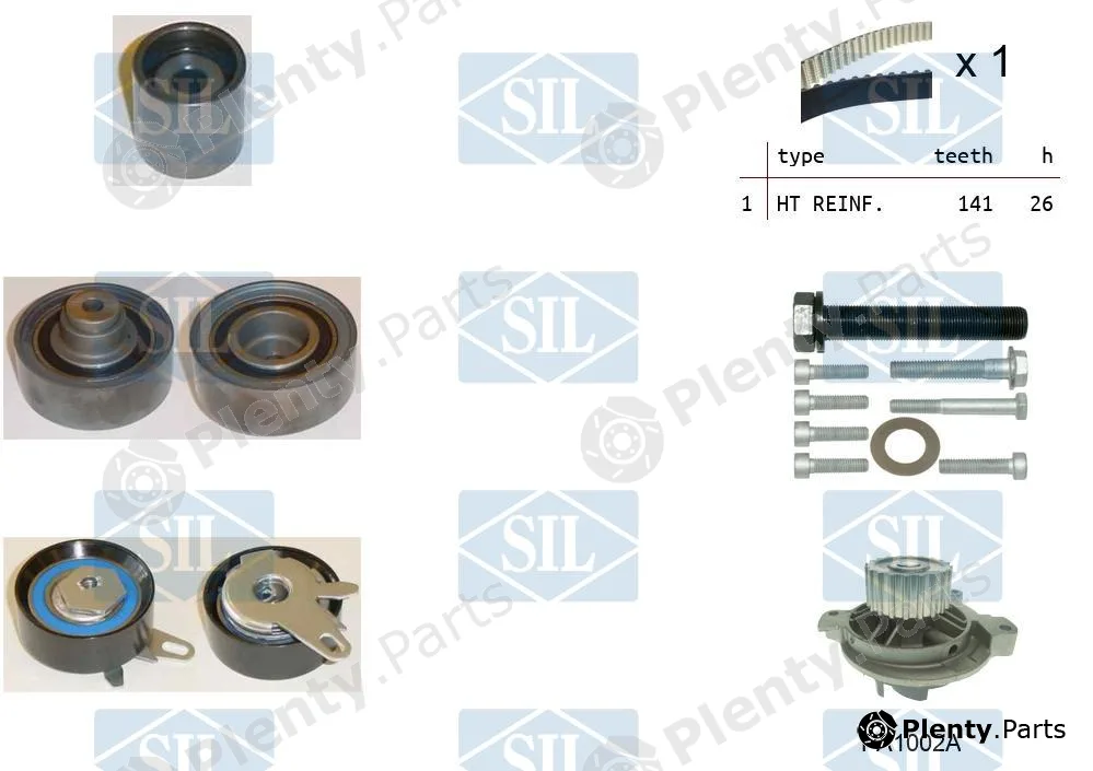 Saleri SIL K4PA1002A — Water Pump & Timing Belt Kit