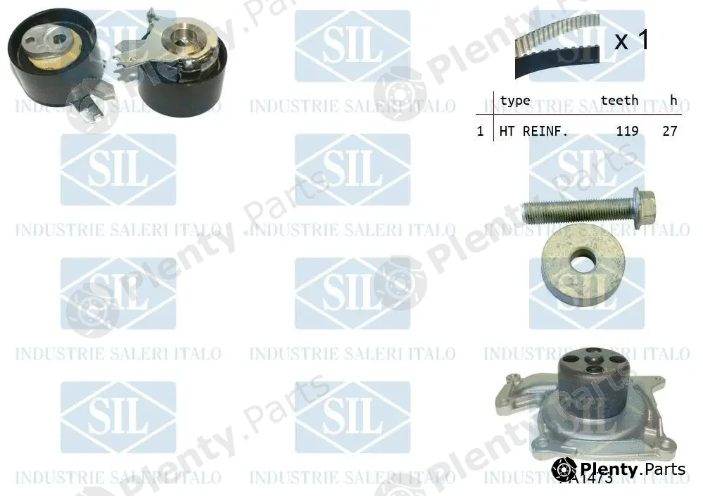 Saleri SIL K2PA1473 — Water Pump & Timing Belt Kit