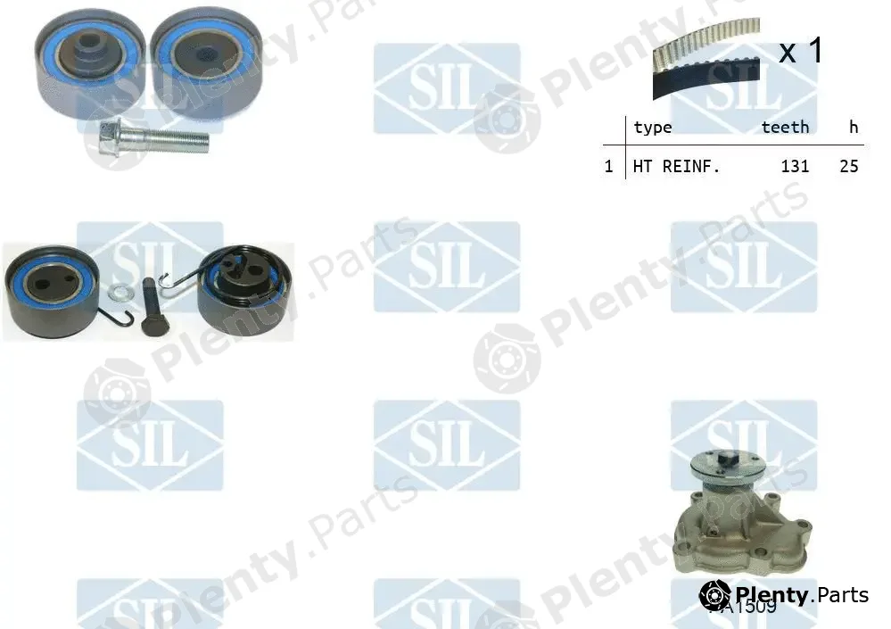 Saleri SIL K1PA1509 — Water Pump & Timing Belt Kit