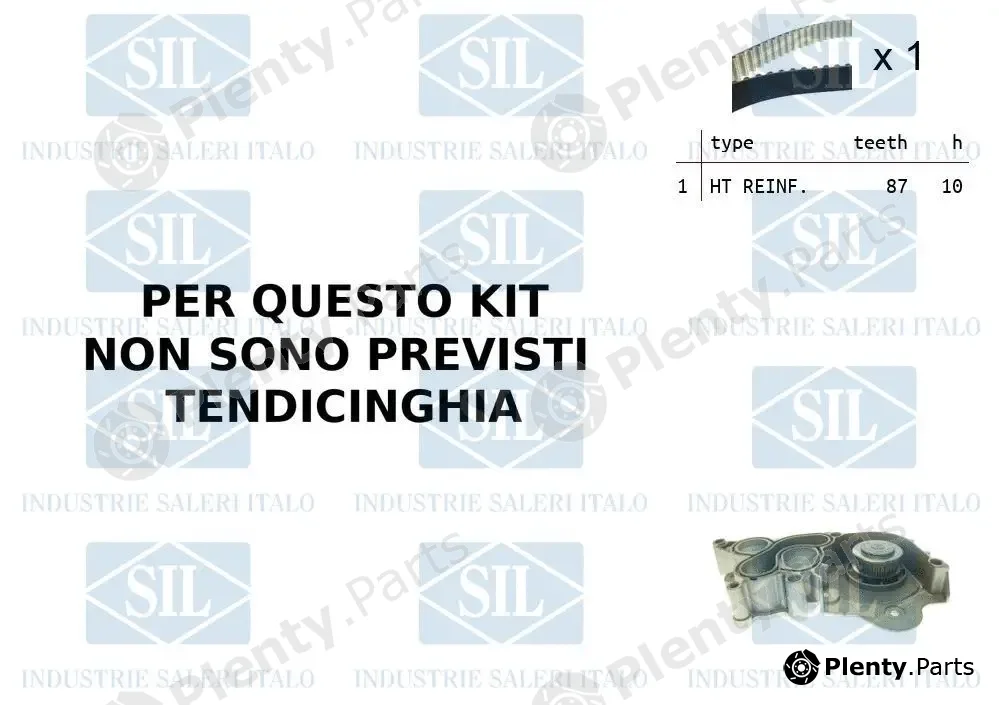 Saleri SIL K2PA1545 — Water Pump & Timing Belt Kit