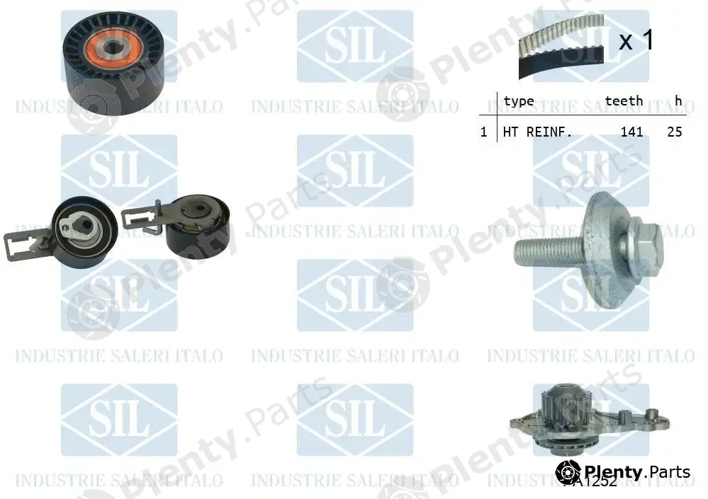 Saleri SIL K4PA1252 — Water Pump & Timing Belt Kit