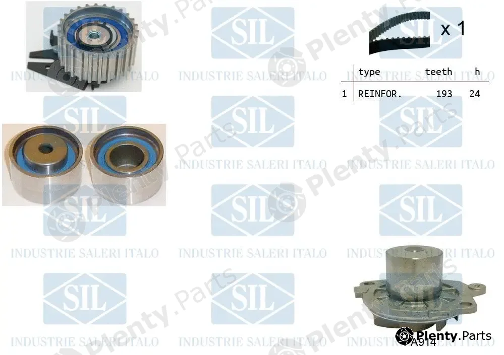 Saleri SIL K4PA922 — Water Pump & Timing Belt Kit