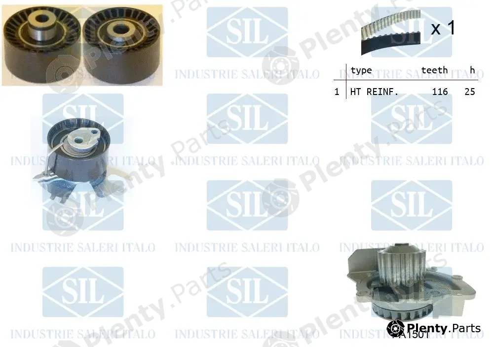 Saleri SIL K1PA1501 — Water Pump & Timing Belt Kit