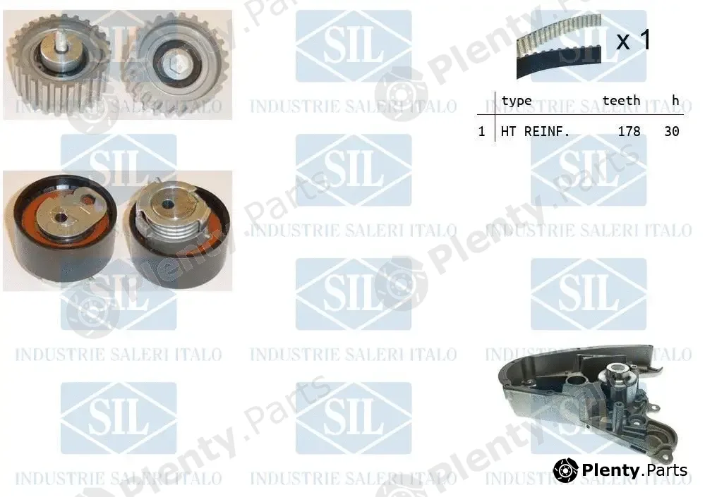 Saleri SIL K1PA1260 — Water Pump & Timing Belt Kit
