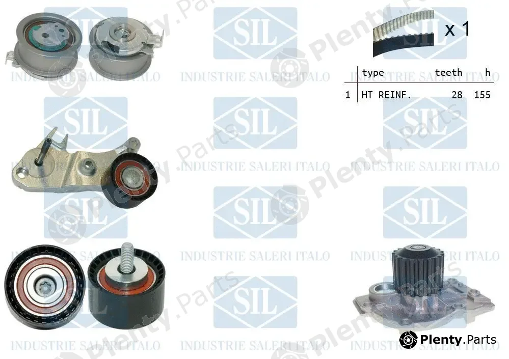 Saleri SIL K1PA1633 — Water Pump & Timing Belt Kit