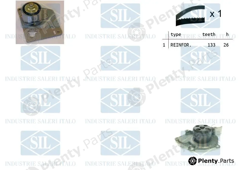 Saleri SIL K1PA1515 — Water Pump & Timing Belt Kit