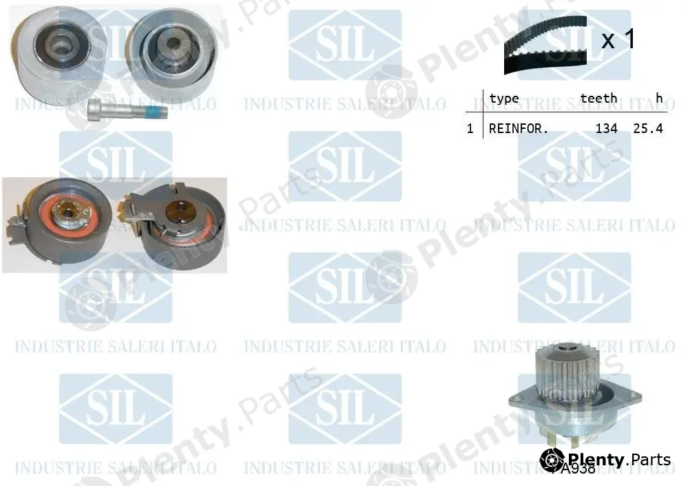 Saleri SIL K2PA938 — Water Pump & Timing Belt Kit