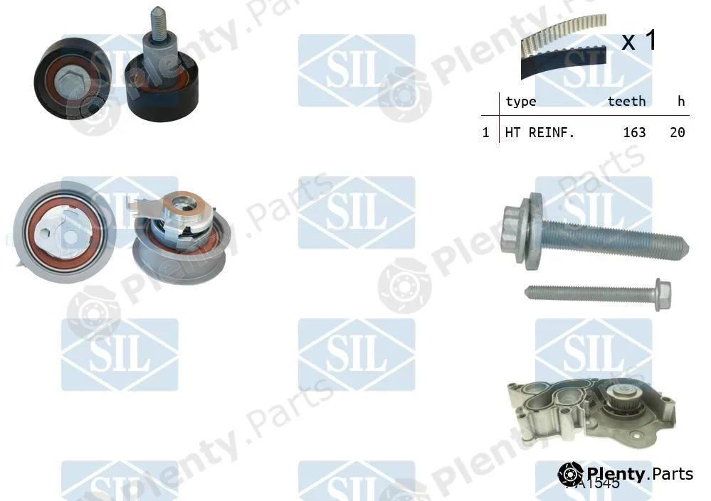 Saleri SIL K3PA1545 — Water Pump & Timing Belt Kit