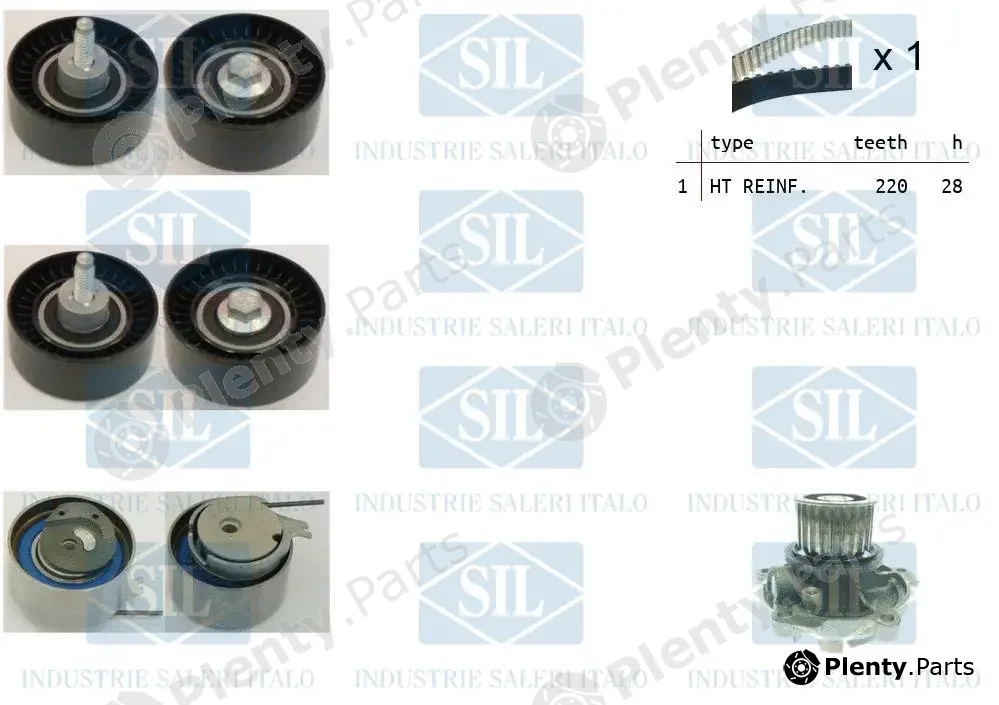 Saleri SIL K1PA1502 — Water Pump & Timing Belt Kit