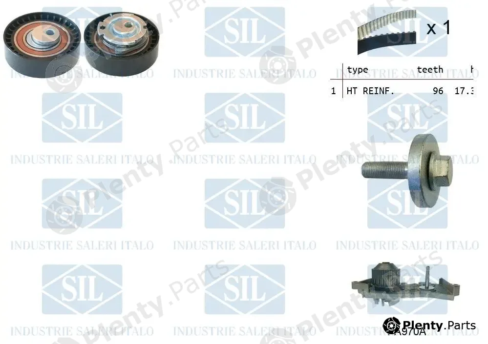 Saleri SIL K1PA970A — Water Pump & Timing Belt Kit