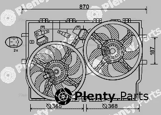 Ava Quality Cooling FT7588 — Fan, engine cooling
